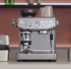 Breville Barista Express Impress BES876 with assisted tamp lever