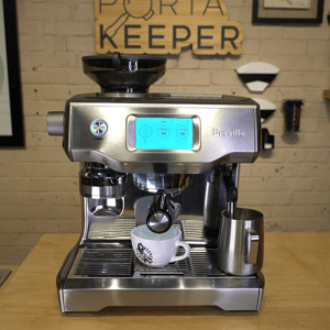 Breville Oracle Touch BES990 dual-boiler espresso machine with touchscreen and grinder